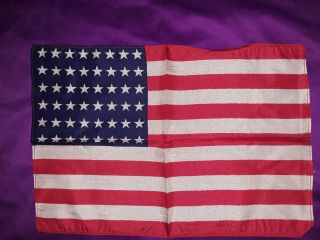 Vintage Cloth 48 Star/13 Stripe American Flag 11 1/2 In.  X 8 In.