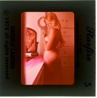 Vintage Starfire 35mm Slide Transparency Nude Busty Blonde Ursula Larsen