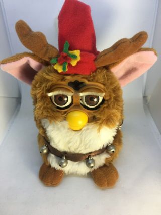 Vintage Furby Christmas Elf With Bells 70 - 794