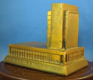 Vintage Pullman & Trust Company Bank.  Cast Metal Banthrico Building Bank