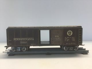 Vintage Marx 70311 Pennsylvania Railroad Ho Gauge Scale Boxcar Tin Brown