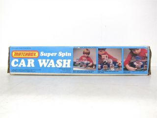 Vintage Matchbox Car Wash Play Set w/3 Cars,  Play Mat IOB Open Box 3