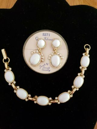 Vintage Sarah Coventry Earrings And Matching Bracelet Set