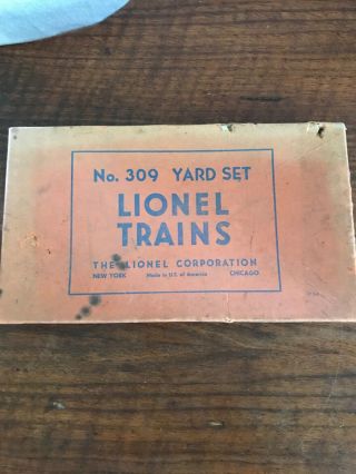 Lionel No.  309 Yard Set,  Vintage,  C - 6