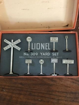 Lionel No.  309 Yard Set,  Vintage,  C - 6 2