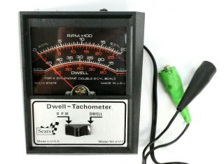 Vintage Sears Dwell Tachometer Model 161.  2177