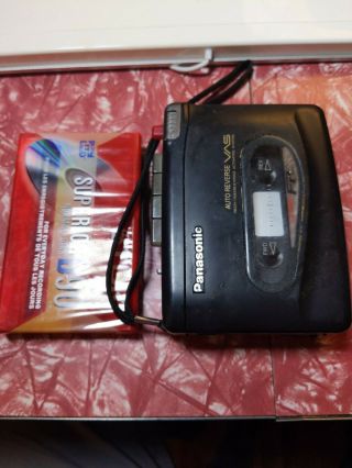 Panasonic Rq - L317 Vintage Portable Cassette Player Recorder W/ Cassette -