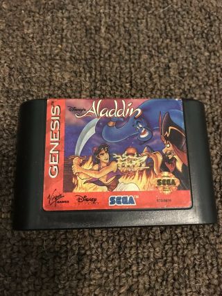 Disney ' s Aladdin Vintage Sega Genesis 1993. 5