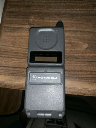 Vintage Motorola Digital Personal Communicator Flip Cell Phone Collectible