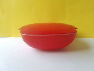 Vintage Pyrex 525B Red 2 - 1/2 Quart Covered Casserole Dish With Lid 4