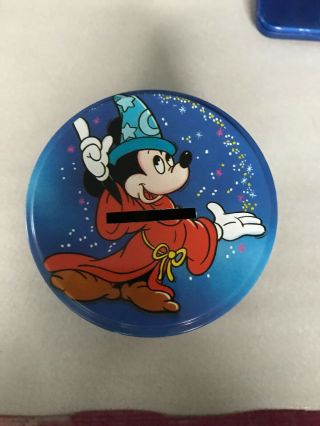 Disney Mickey Mouse,  Vintage Sorcerer Candy Tin Bank Classic Disney