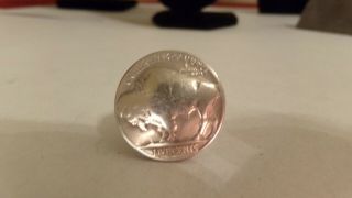 Vtg Buffalo Nickel 5 Cent Real Coin Sterling Silver Ring Size 8
