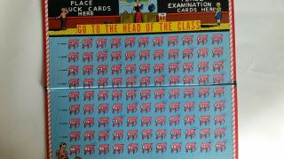 Vintage 1965 MILTON BRADLEY ' Go To The Head Of The Class ' Board Game Series 12 4