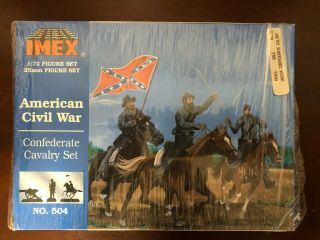 Vintage Imex American Civil War Confederate Cavalry Set 504 1:72 Scale
