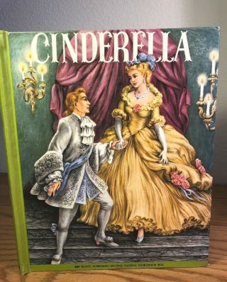 Vintage 1954 Cinderella Hardcover Scott,  Foresman & Co.  Ruth Ives,  Illus.