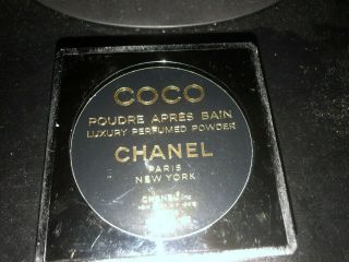 Vintage Chanel Coco Women ' s Luxury Parfumed Powder 3 oz.  Paris France 3