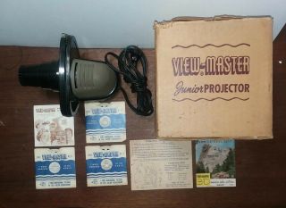 Vintage View - Master Junior Projector With Instructions,  3 Reels,  1955 List