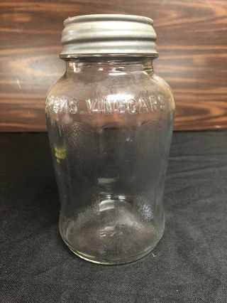 Vintage Speas Vinegar Pint Jug No Label With Lid