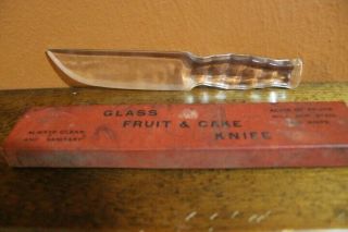 Vintage Glass Fruit & Cake Knife Kitchen Novelty Co.