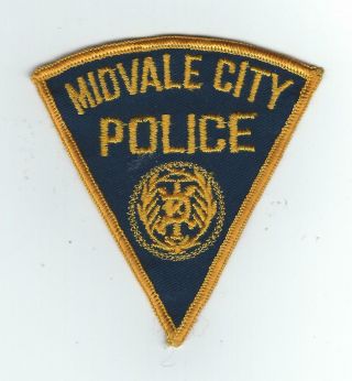 Vintage Midvale City,  Utah Police (cheese Cloth Back) Patch