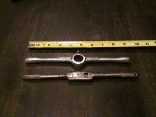 Vintage No.  4 Threaded TAP WRENCH and DIE HOLDER (No. ) Both Made in USA 2