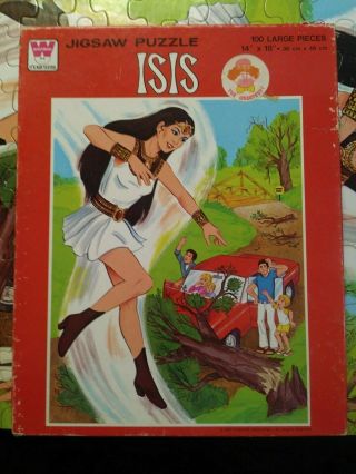 Vintage Isis Whitman Jigsaw Puzzle Filmation Cartoon 100pc Complete