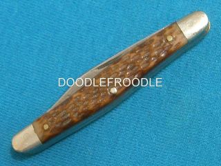 Vintage Kabar Ka - Bar Usa 1071 Cattle Stockman Knife Knives Old Pocket Tools Pen