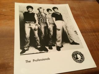 The Professionals (sex Pistols) : Vintage Publicity Photo From Talent Agent