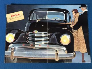 Vtg 1951 Opel Kapitan Car Dealer Advertising Sales Brochure