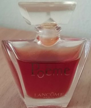 Vintage Poeme Lancome Paris France Pure Parfum Mini Perfume Purse Travel Exc