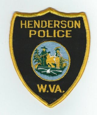 Vintage Henderson,  West Virginia Police (cheese Cloth Back) Patch