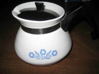 Vintage Corning Ware Cornflower 3 Cup Teapot