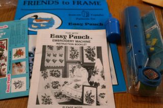 Vintage Easy Punch Needle Loop Embroidery Kit W Instructions