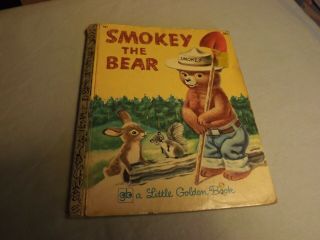 Vintage 1971 Little Golden Book " Smokey The Bear "