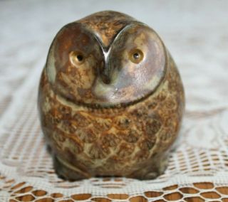 Vintage Mid Century Small Ceramic Owl Made In Japan