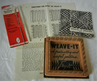 Vintage Weave - It 4 Inch,  2 Needles,  Directions