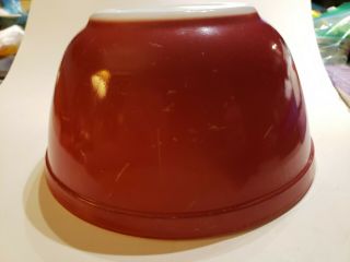 Vintage Pyrex Red Mixing Bowl 402 1½ Qt.  Primary Colors Nesting Bowl 4