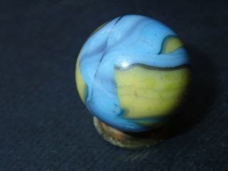 Vintage Marbles Christensen Agate Cac 3 Color Swirl 21/32 "