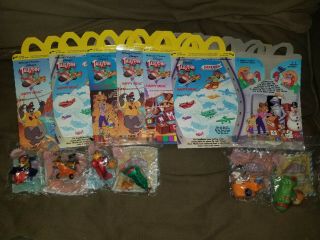 Vintage Tail Spin 1990 Mcdonalds Happy Meal Toy Set Of 6 -,  Boxes