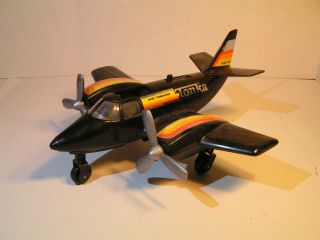 Vintage Tonka 1979 Hand Commander Turbo Prop Airplane Toy Landing Gear - Black