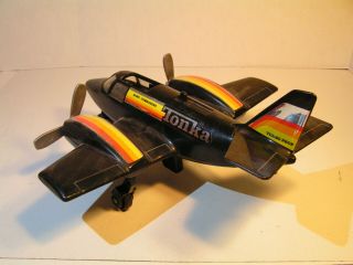 Vintage Tonka 1979 Hand Commander Turbo Prop Airplane Toy Landing Gear - Black 4