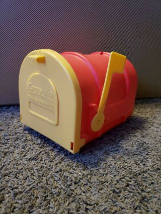 Vintage Plastic Rare Crayola Crayons Mail Box Collectible