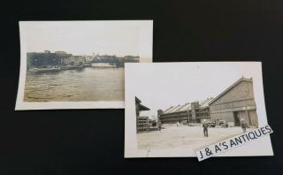 Vintage Ww2 Military Photos Views Of Yokohama Japan Dock Area U.  S Navy