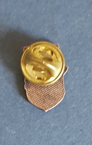 Vintage Loyal Order of Moose Pin Copper Tone & Enamel Lodge Badge Lapel Tie Tack 2