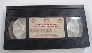 Around the World with the Chipmunks VHS Tape Alvin & The Chipmunks Vintage 2