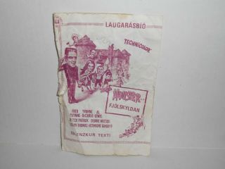 Vintage Swedish Munster Go Home Press Book? Pamphlet Promo Item Munsters