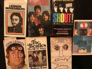 Seven Vintage Beatles Paperback Books