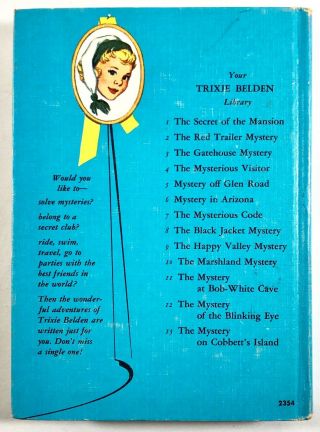 TRIXIE BELDEN and the MYSTERIOUS CODE Whitman Book 7 | VTG 1961 Hardcover | VG - 2