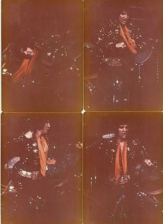 Elvis Presley (4) Vintage Concert Photos - Tuscaloosa,  Al - 1971