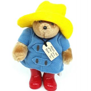 Paddington Bear Plush Soft Toy Doll Teddy Small Mini Vintage 1987 1980s